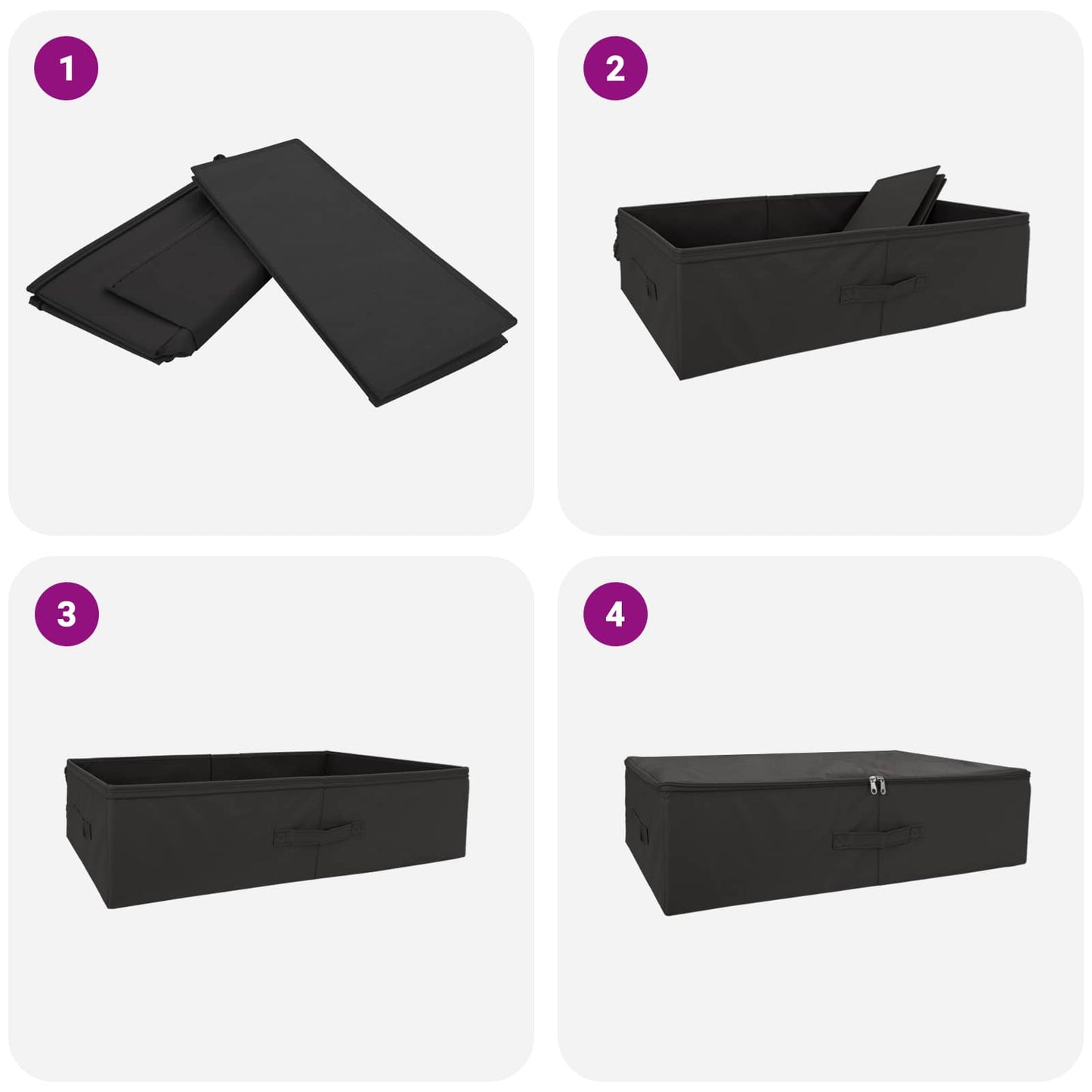 Aufbewahrungsbox 6 Stk. Vliesstoff 70 x 40 x 18 cm 50,4 L