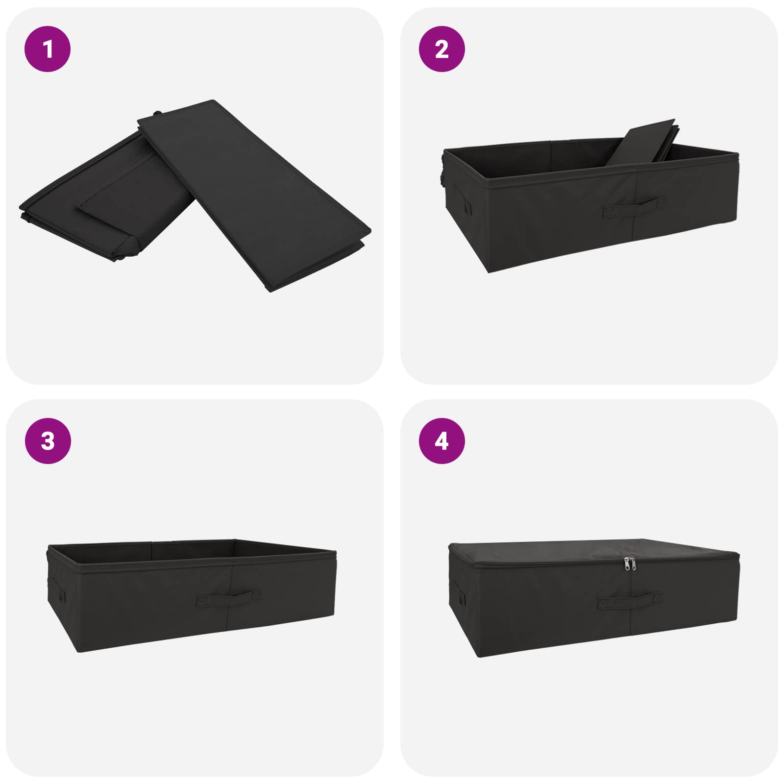 Aufbewahrungsbox 6 Stk. Vliesstoff 70 x 40 x 18 cm 50,4 L