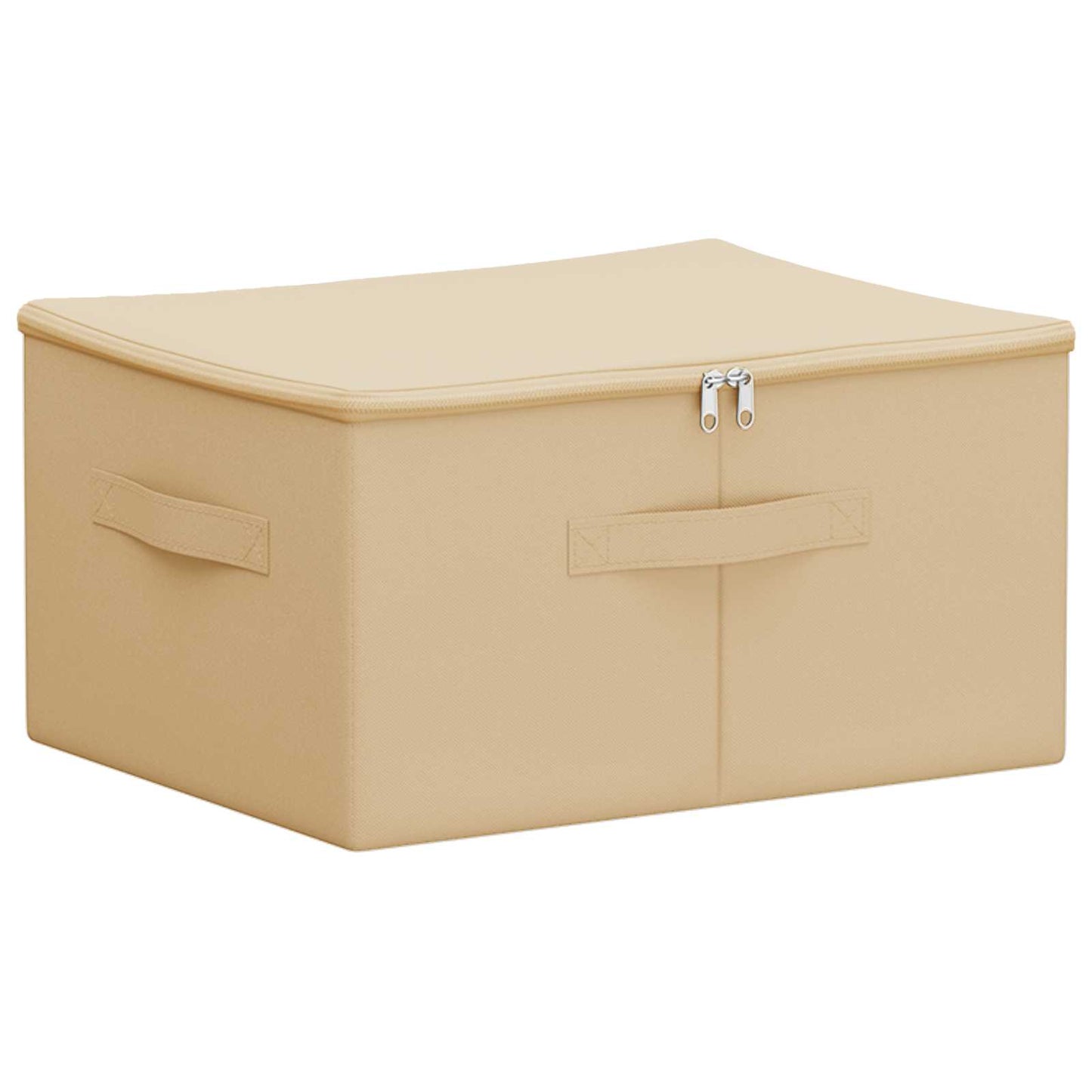 Aufbewahrungsbox Vliesstoff 43 x 34 x 23 cm 33,6 L Creme