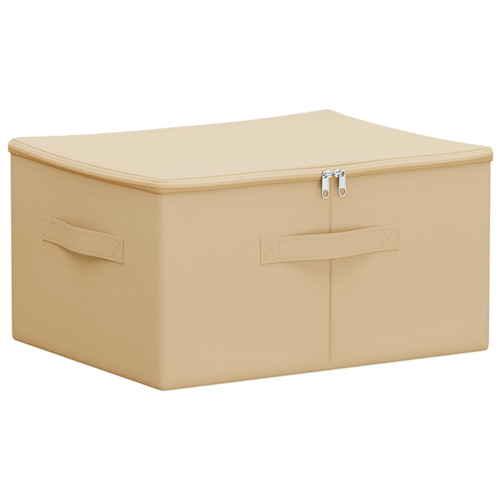 Aufbewahrungsbox Vliesstoff 43 x 34 x 23 cm 33,6 L Creme