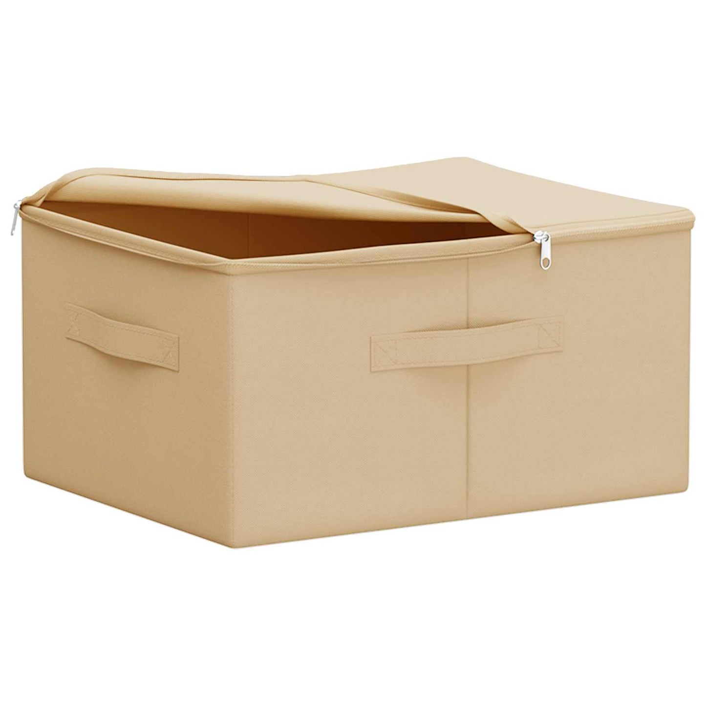 Aufbewahrungsbox Vliesstoff 43 x 34 x 23 cm 33,6 L Creme