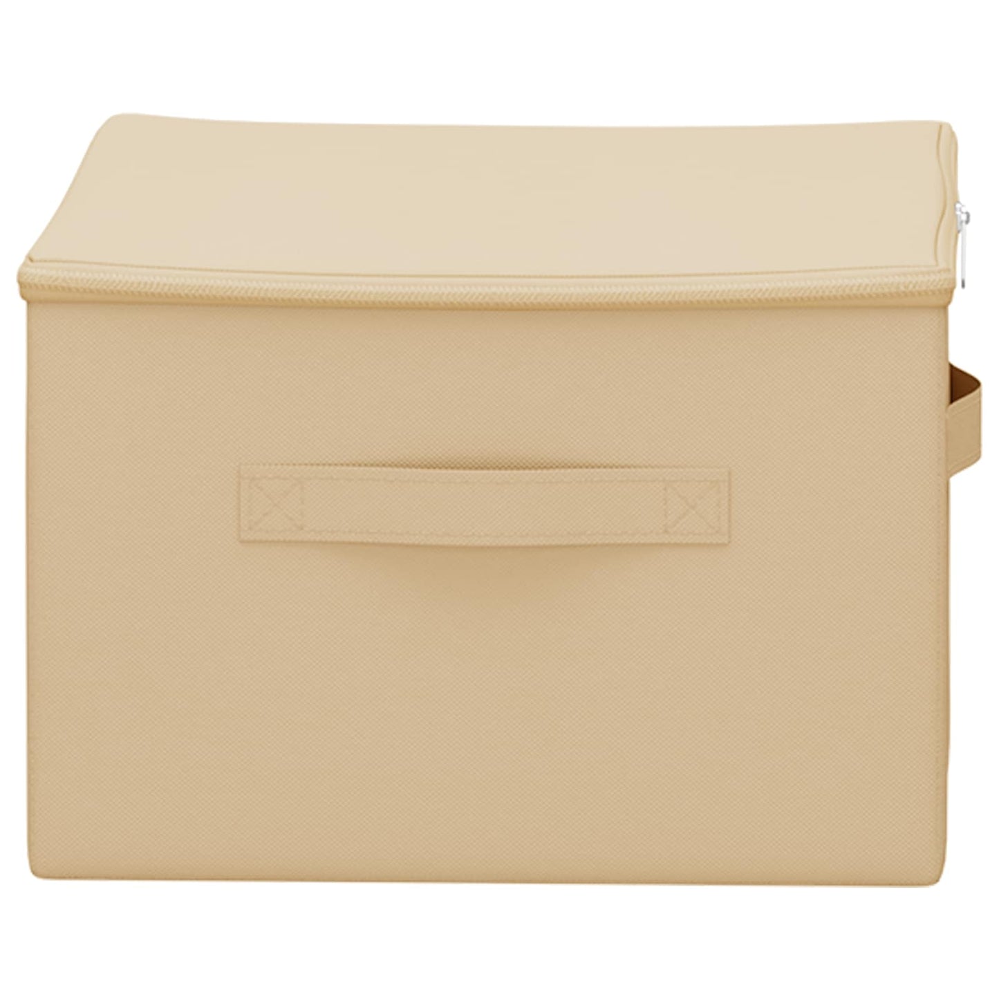 Aufbewahrungsbox Vliesstoff 43 x 34 x 23 cm 33,6 L Creme