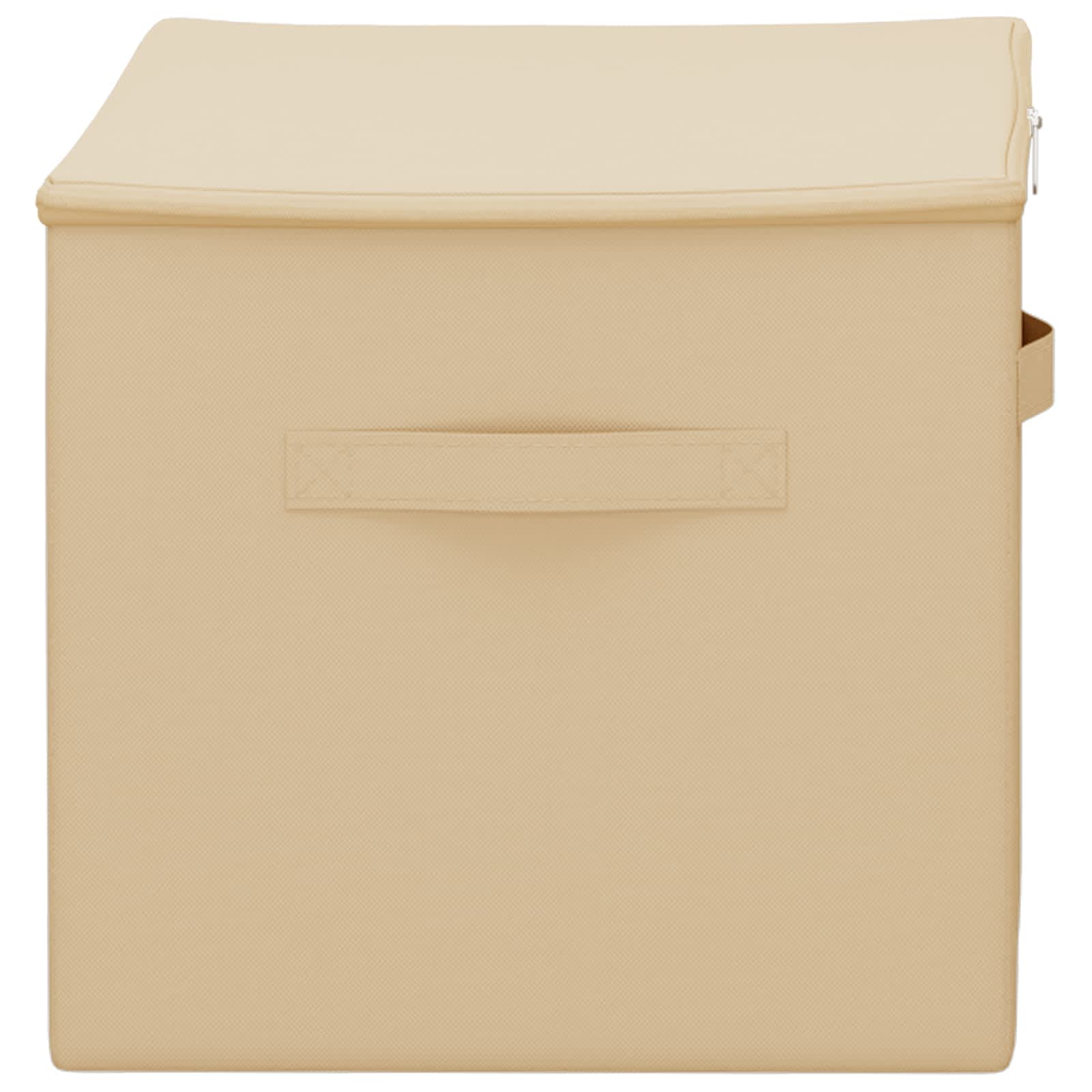 Aufbewahrungsbox Vliesstoff 60 x 43 x 35 cm 90,3 L Creme