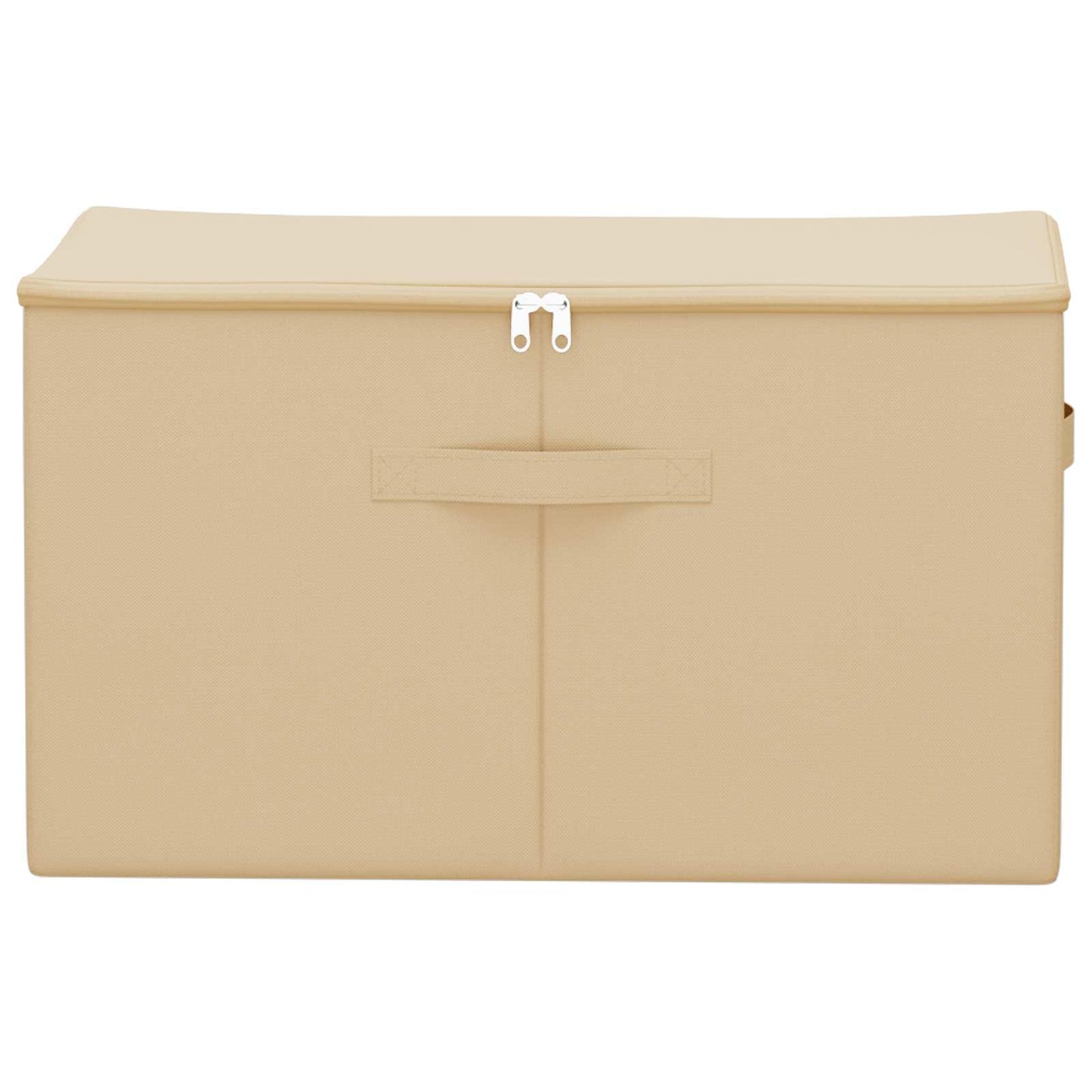 Aufbewahrungsbox 2 Stk. Vliesstoff 60 x 43 x 35 cm 90,3 L Creme
