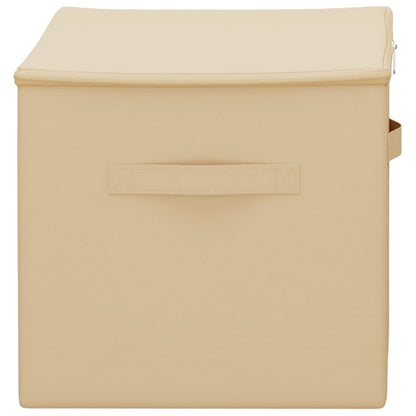 Aufbewahrungsbox 6 stk. Vliesstoff 60 x 43 x 35 cm 90,3 L Creme