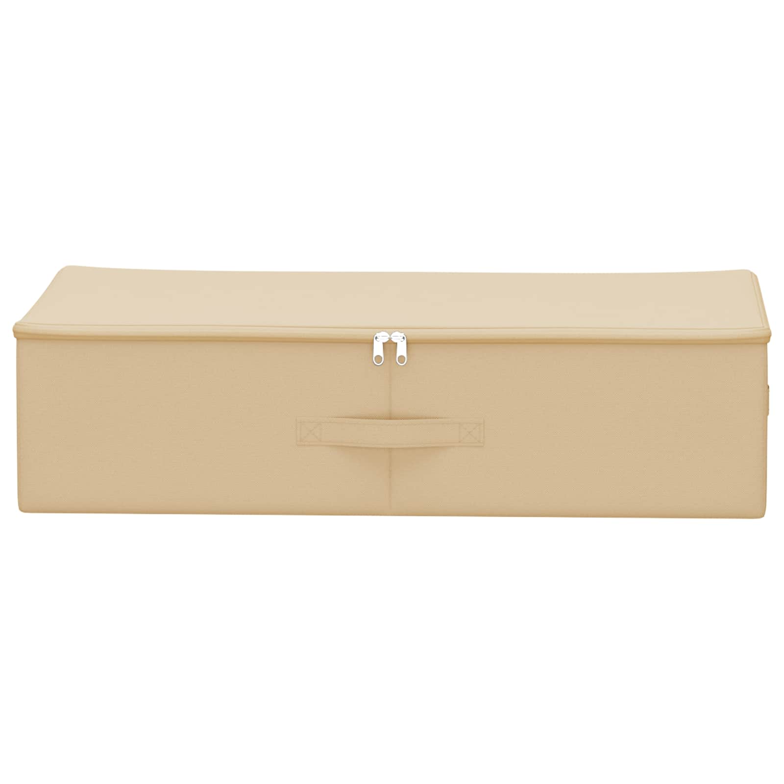 Aufbewahrungsbox 6 stk. Vliesstoff 70 x 40 x 18 cm 50,4 L Creme