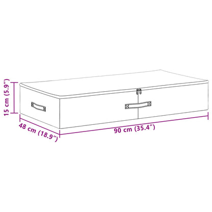 Aufbewahrungsbox 6 stk. Vliesstoff 90 x 48 x 15 cm 64,8 L Creme