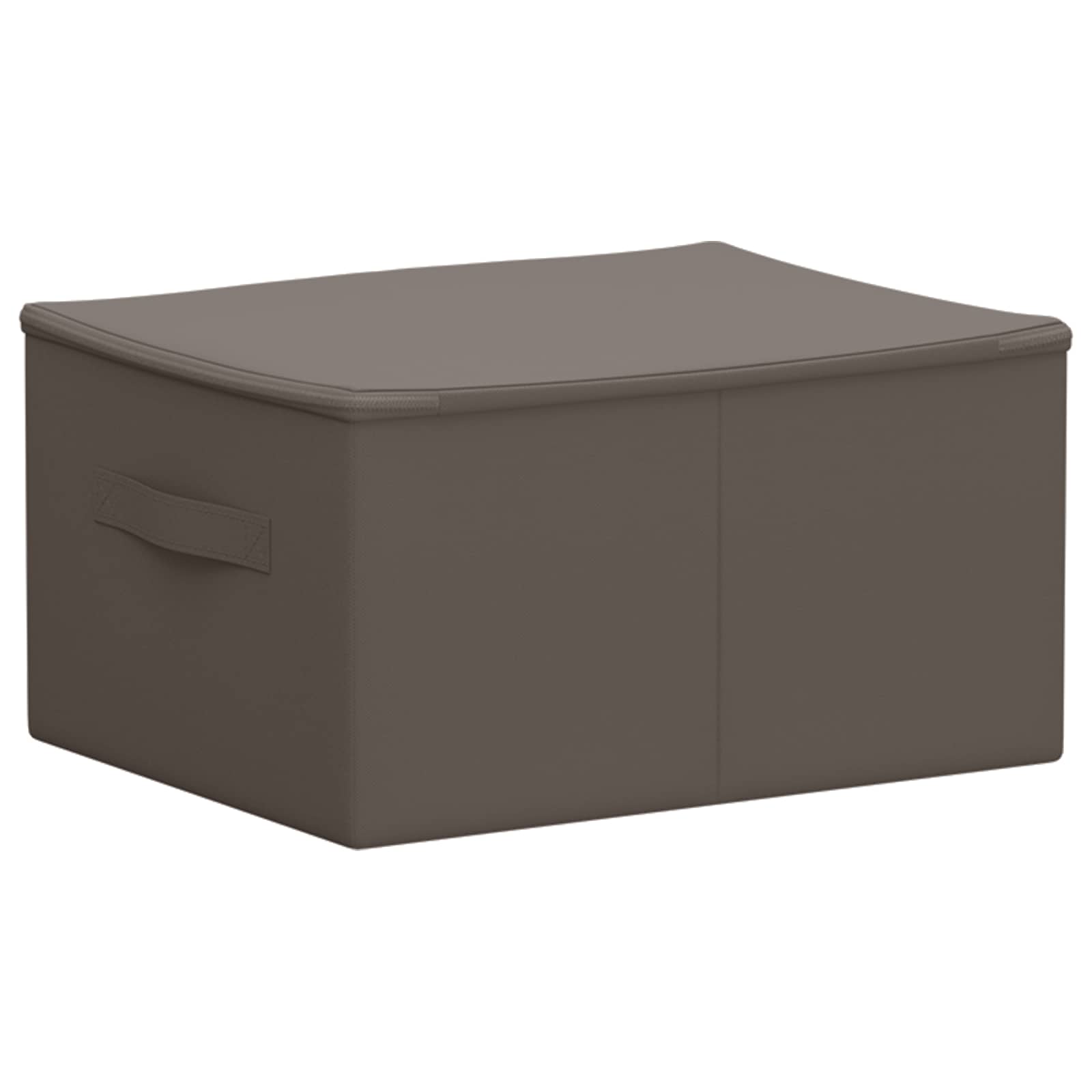 Aufbewahrungsbox Vliesstoff 43 x 34 x 23 cm 33,6 L Grau