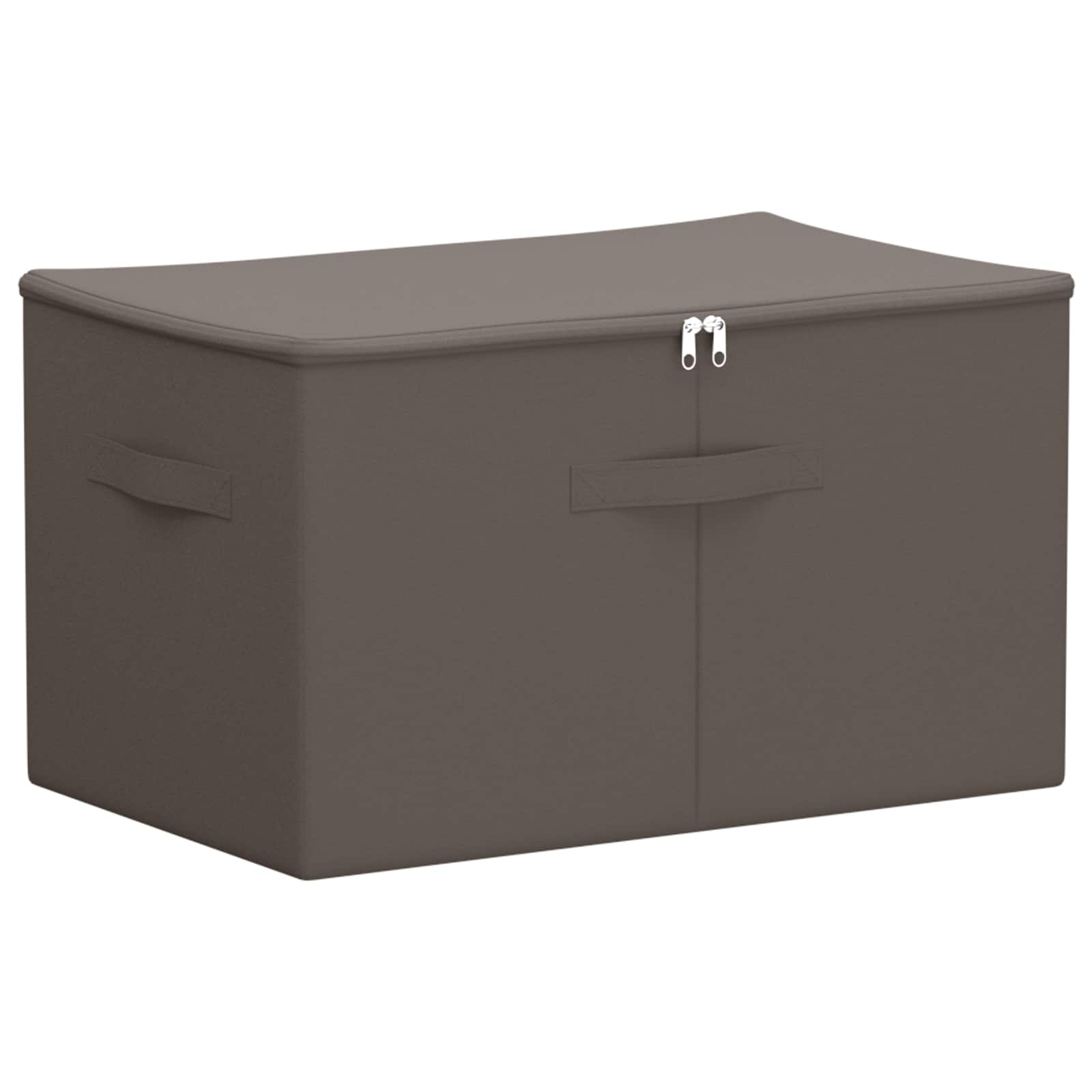 Aufbewahrungsbox Vliesstoff 55 x 35 x 32 cm 61,6 L Grau