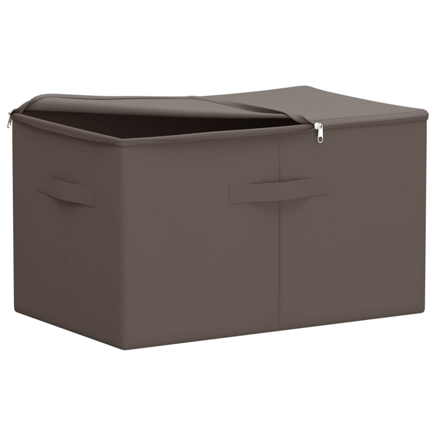 Aufbewahrungsbox 2 Stk. Vliesstoff 55 x 35 x 32 cm 61,6 L Grau