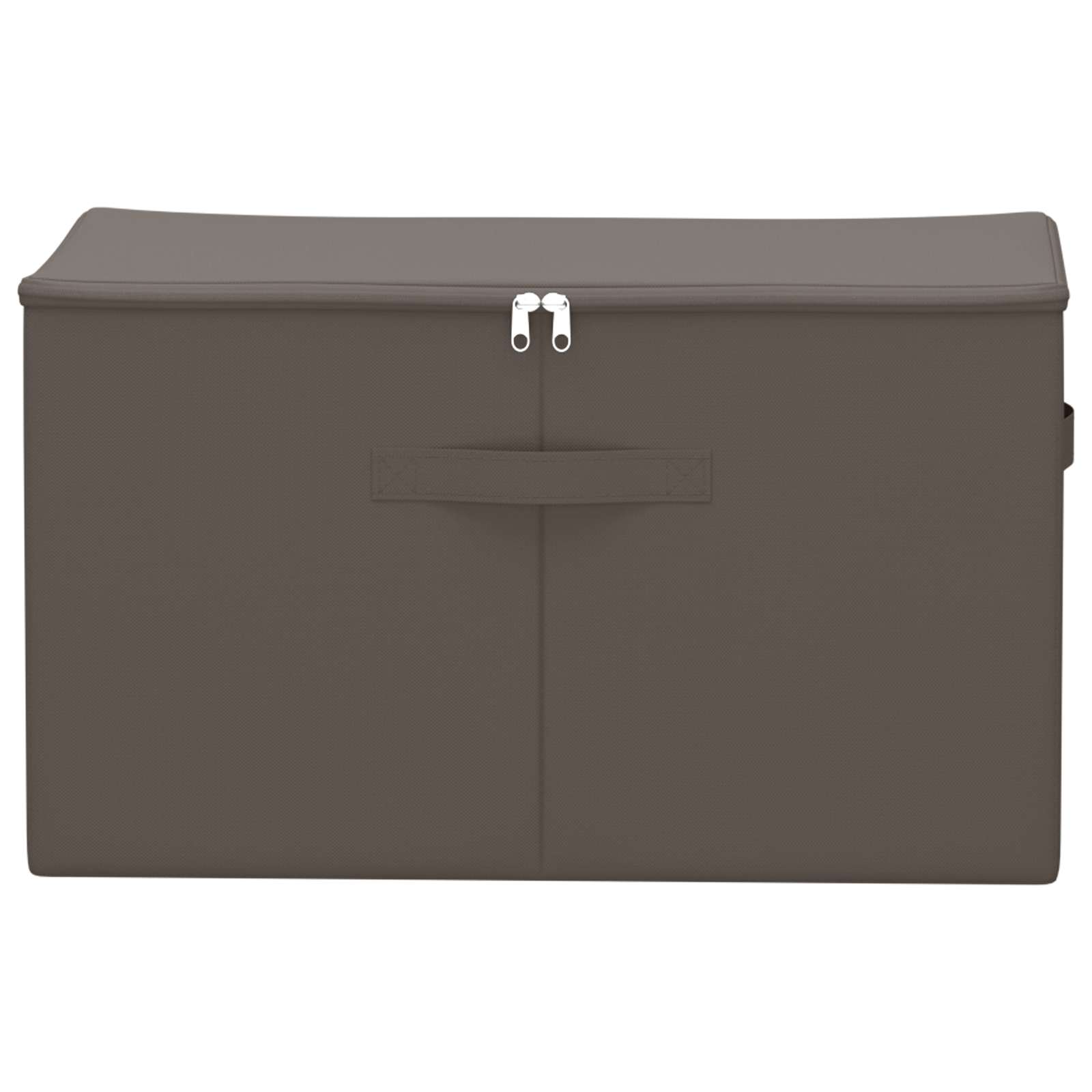 Aufbewahrungsbox 2 Stk. Vliesstoff 55 x 35 x 32 cm 61,6 L Grau