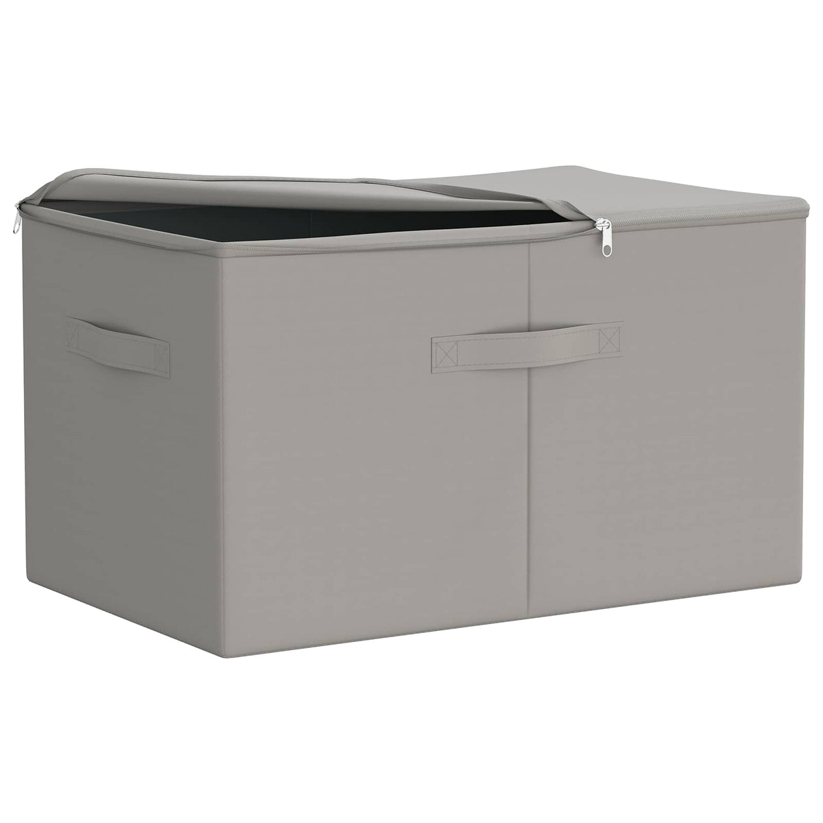 Aufbewahrungsbox 2 stk. Vliesstoff 60 x 43 x 35 cm 90,3 L Grau
