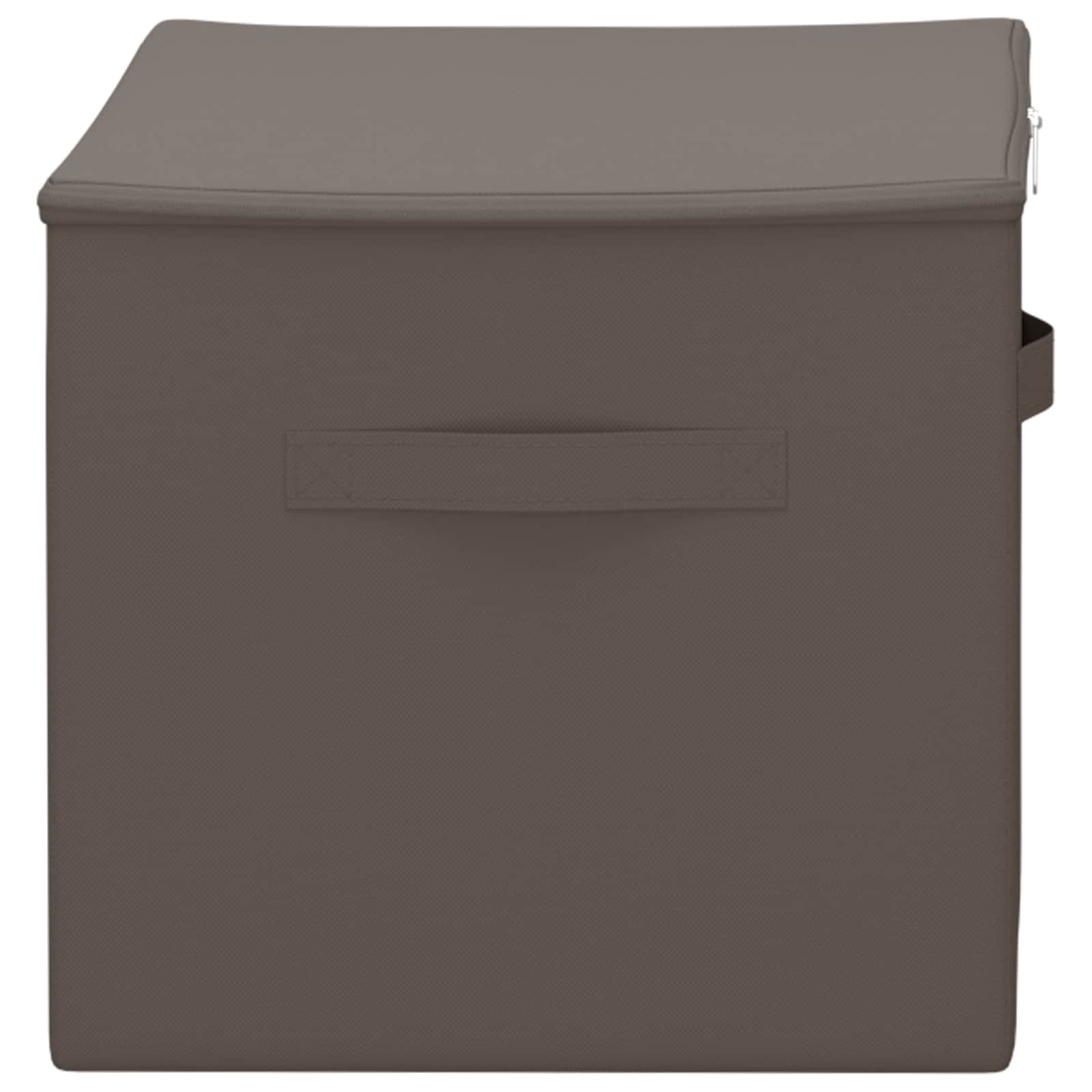Aufbewahrungsbox 2 stk. Vliesstoff 60 x 43 x 35 cm 90,3 L Grau