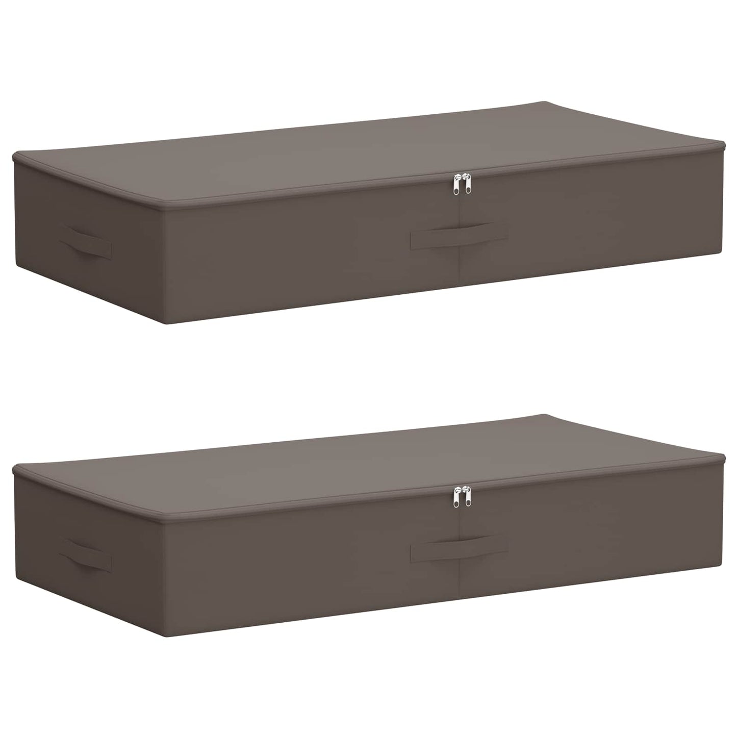 Aufbewahrungsbox 2 Stk. Vliesstoff 90 x 48 x 15 cm 64,8 L Grau