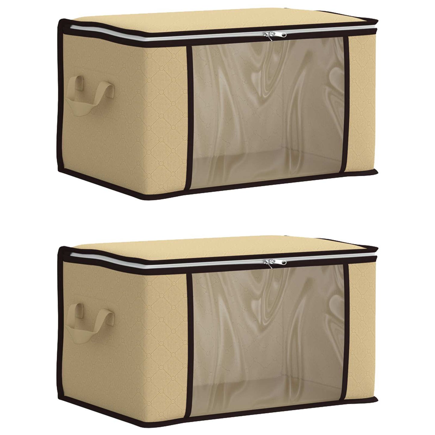 Aufbewahrungsbox mit transparentem Seitenfenster 2 Stk. 61,6 L