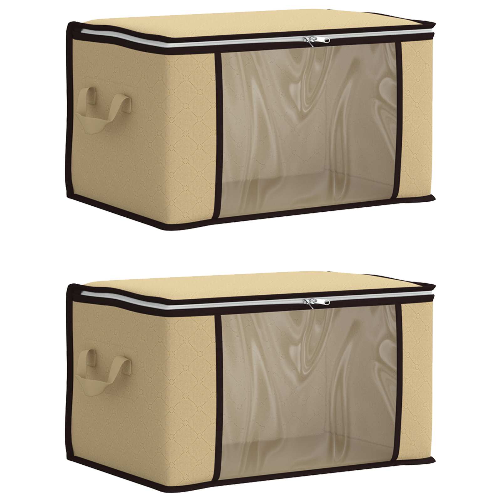 Aufbewahrungsbox mit transparentem Seitenfenster 2 Stk. 61,6 L