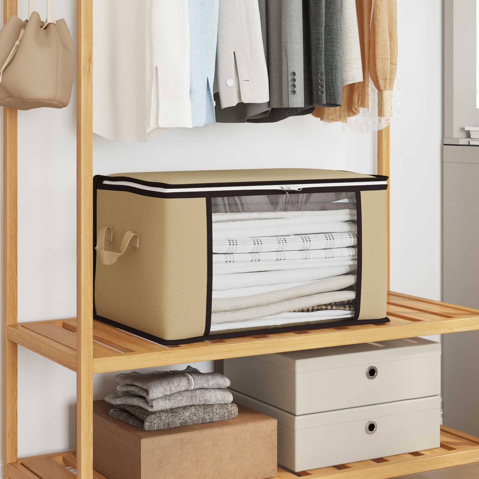 Aufbewahrungsbox mit transparentem Seitenfenster 6 Stk. 61,6 L
