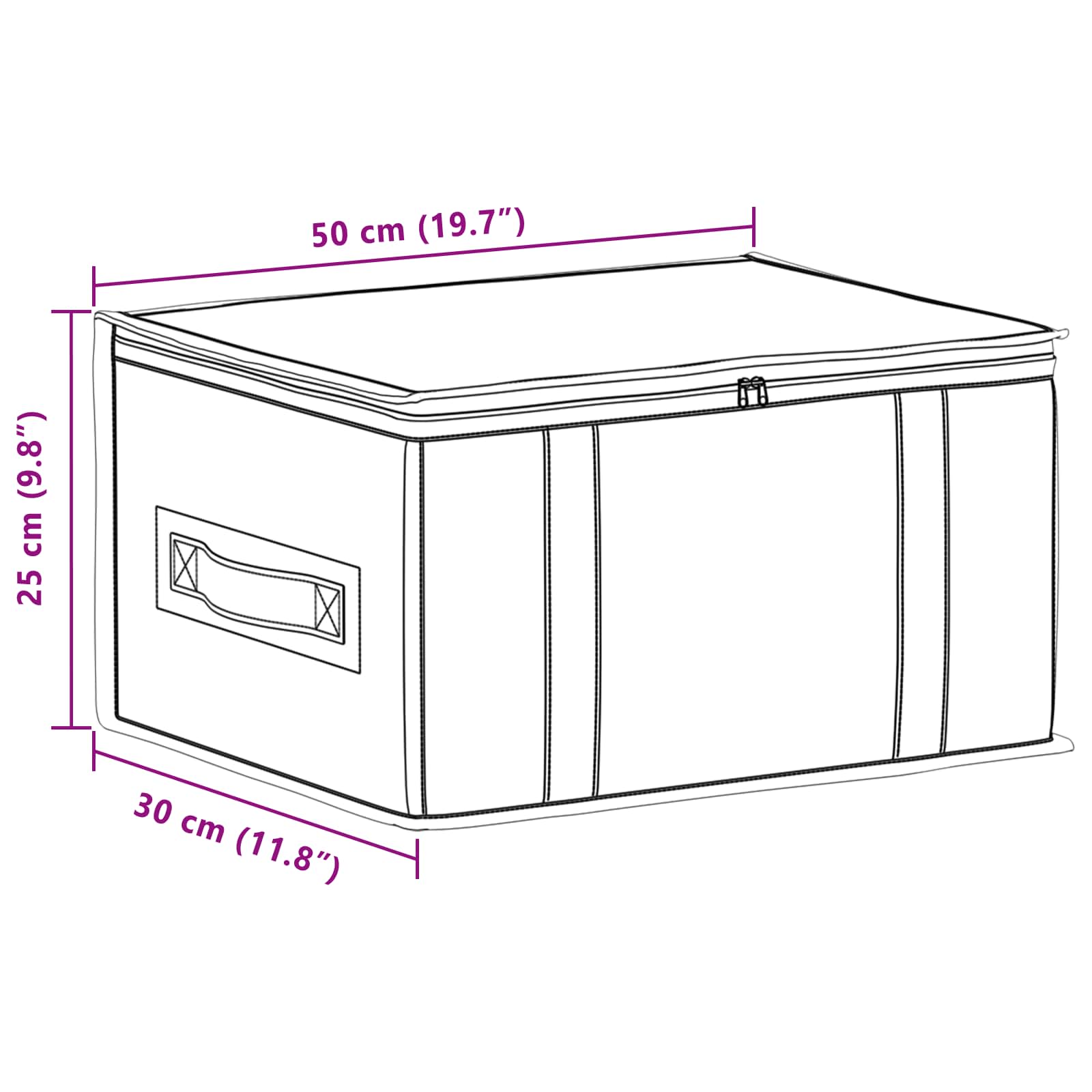 Aufbewahrungsbox mit transparentem Oberfenster Anthrazit