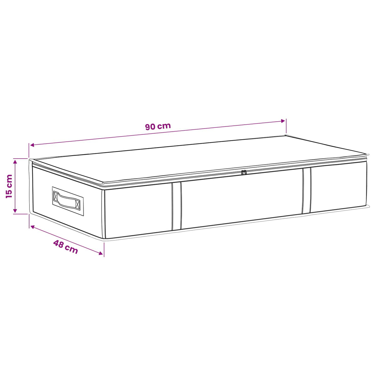 Aufbewahrungsbox mit transparentem Oberfenster 6 stk. 64,8 L