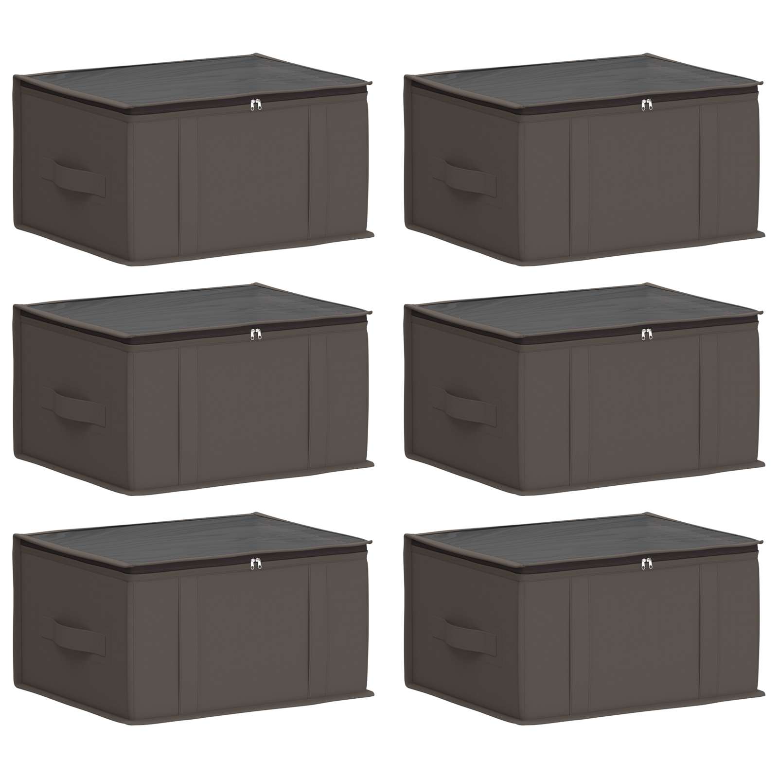 Aufbewahrungsbox mit transparentem Oberfenster 6 Stk. 33,6 L