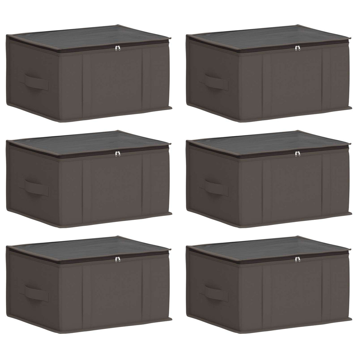 Aufbewahrungsbox mit transparentem Oberfenster 6 stk. 33,6 L