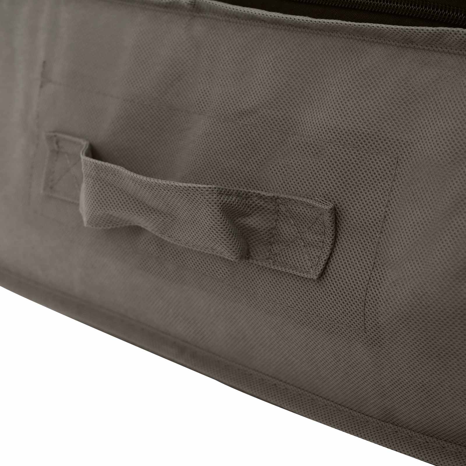 Aufbewahrungsbox mit transparentem Oberfenster Grau Vliesstoff