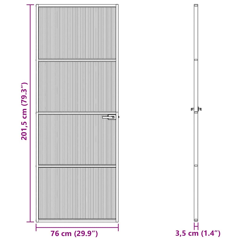 Wohnzimmer-Tür 76 x 201,5 x 3,5 cm