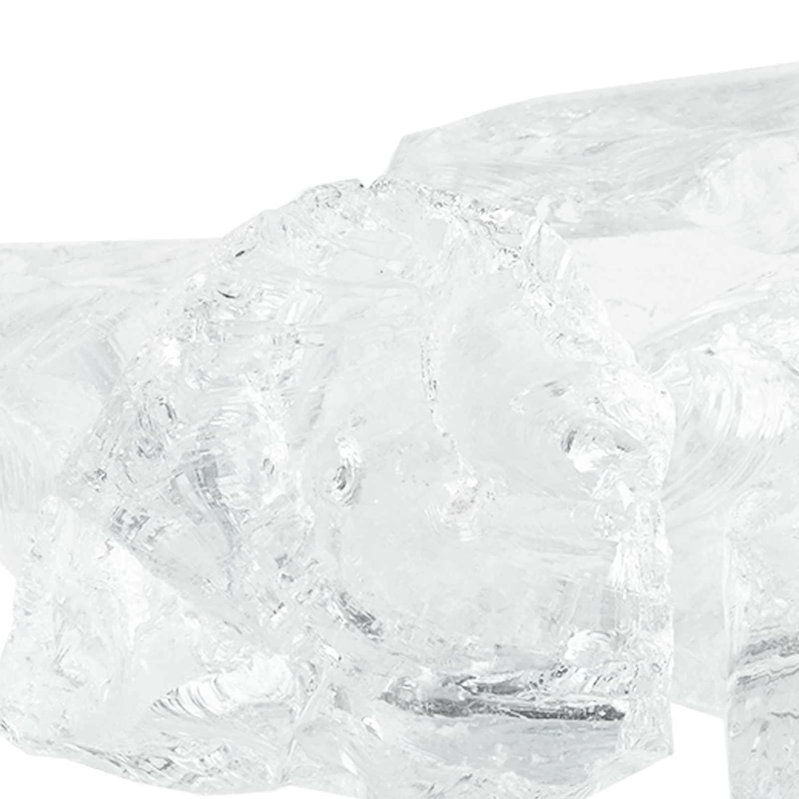 Gartensteine Weiß 12 cm Glas