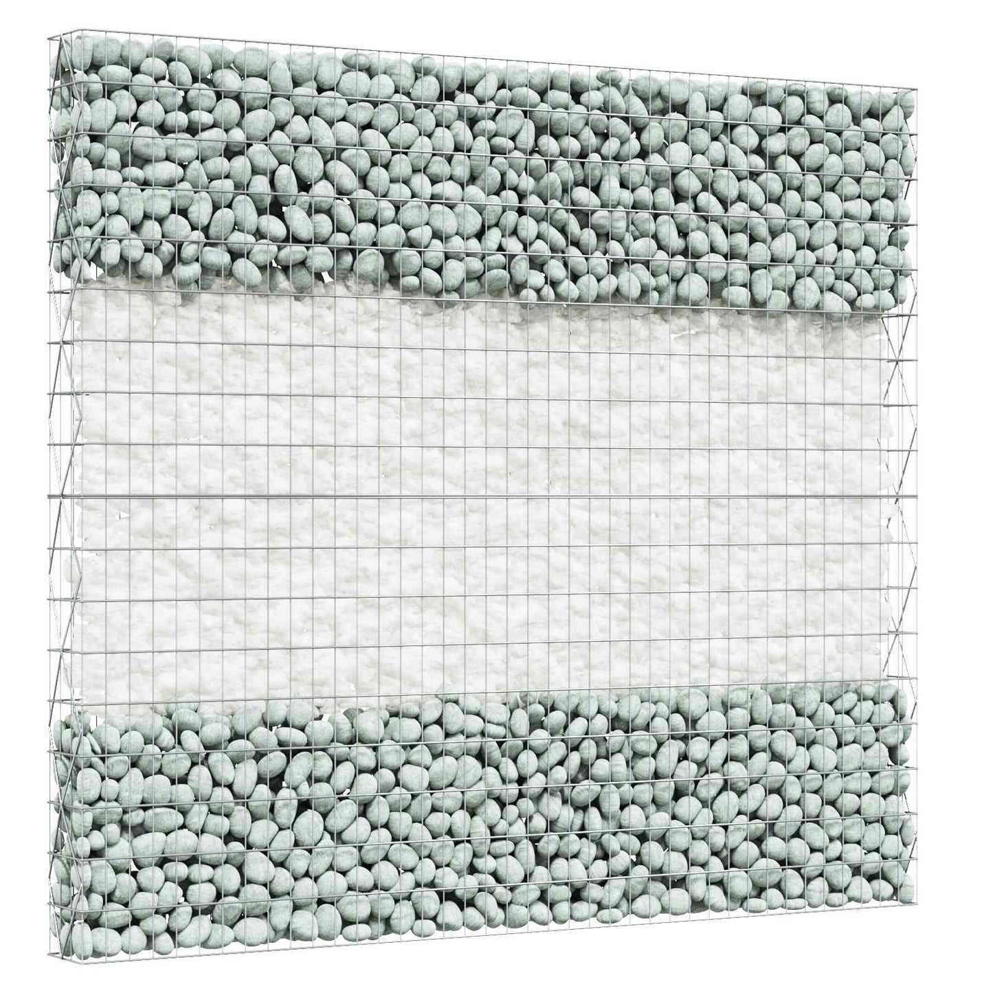Gartensteine Weiß 12 cm Glas