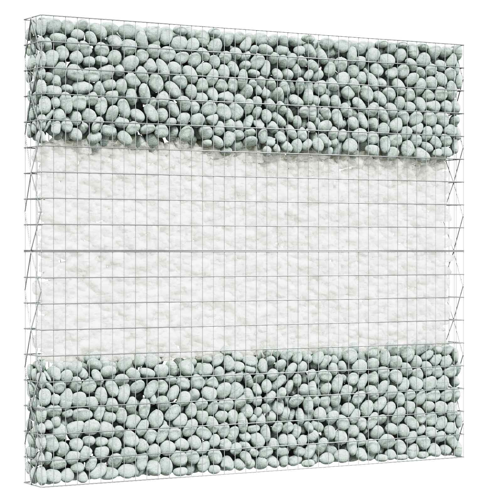 Gartensteine Weiß 12 cm Glas