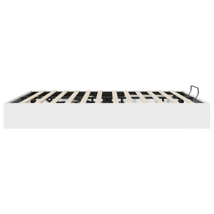Ottoman Bettgestell Weiß 180 x 200 cm Holzwerkstoff