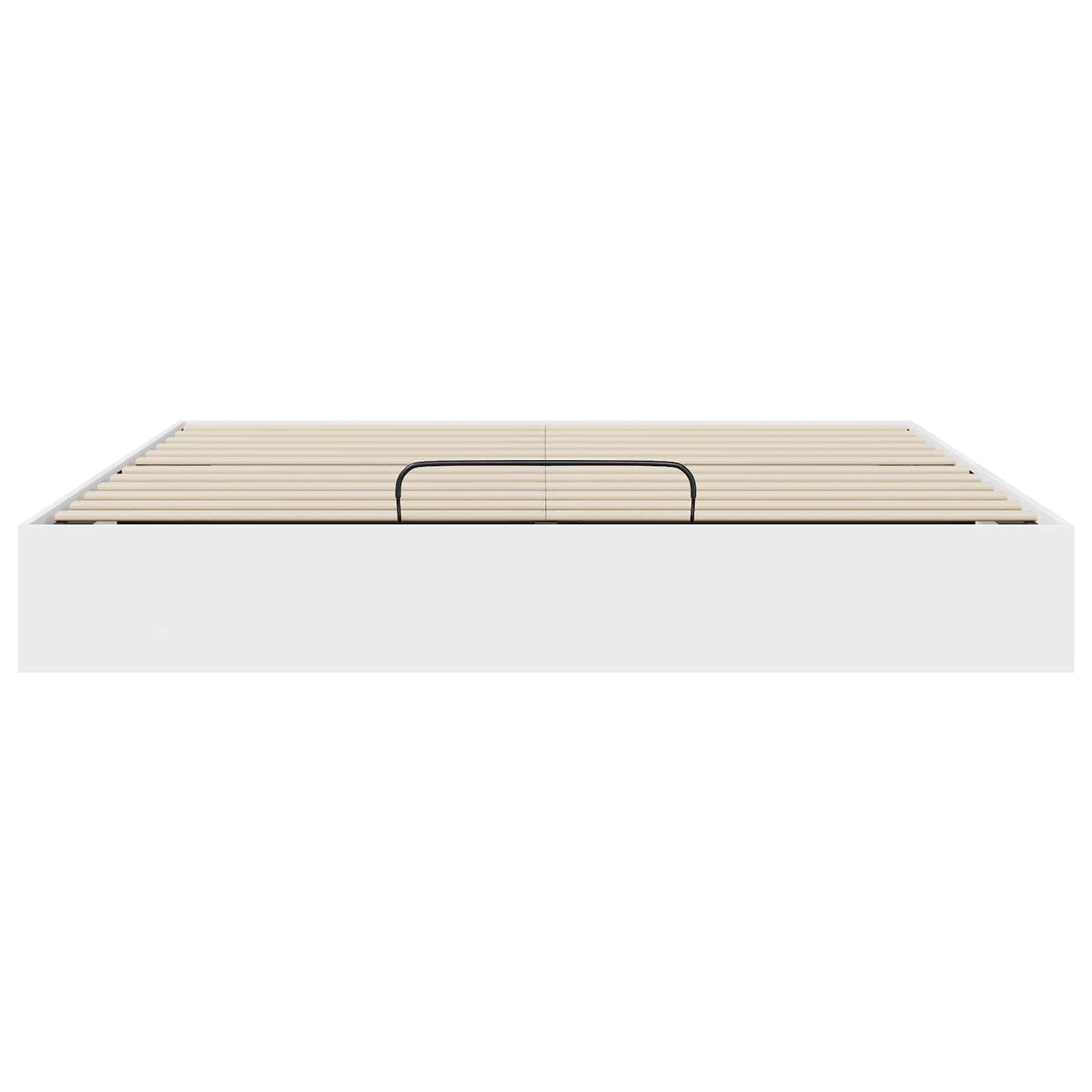 Ottoman Bettgestell Weiß 203 x 160 x 25 cm Holzwerkstoff