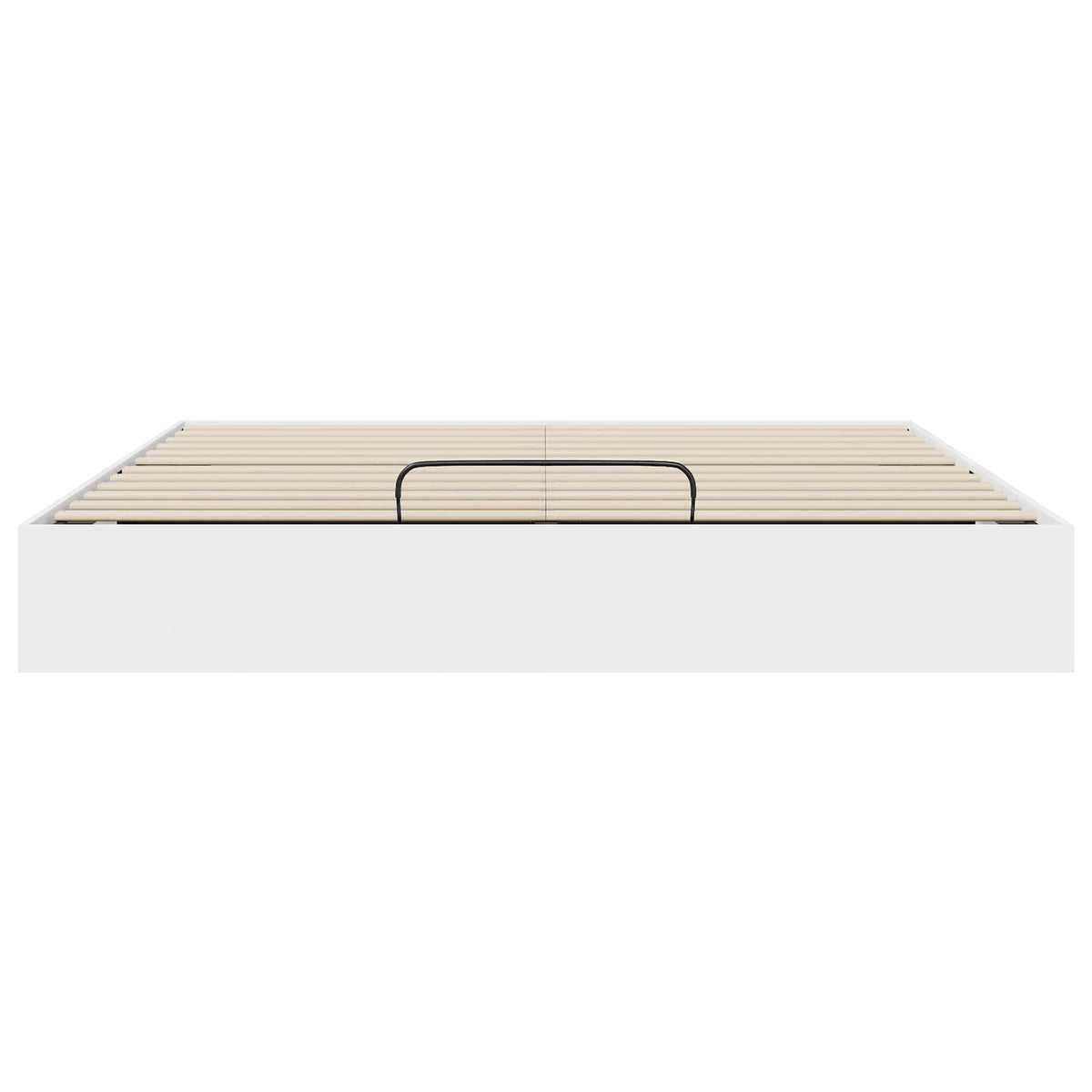 Ottoman Bettgestell Weiß 160 x 200 cm Holzwerkstoff