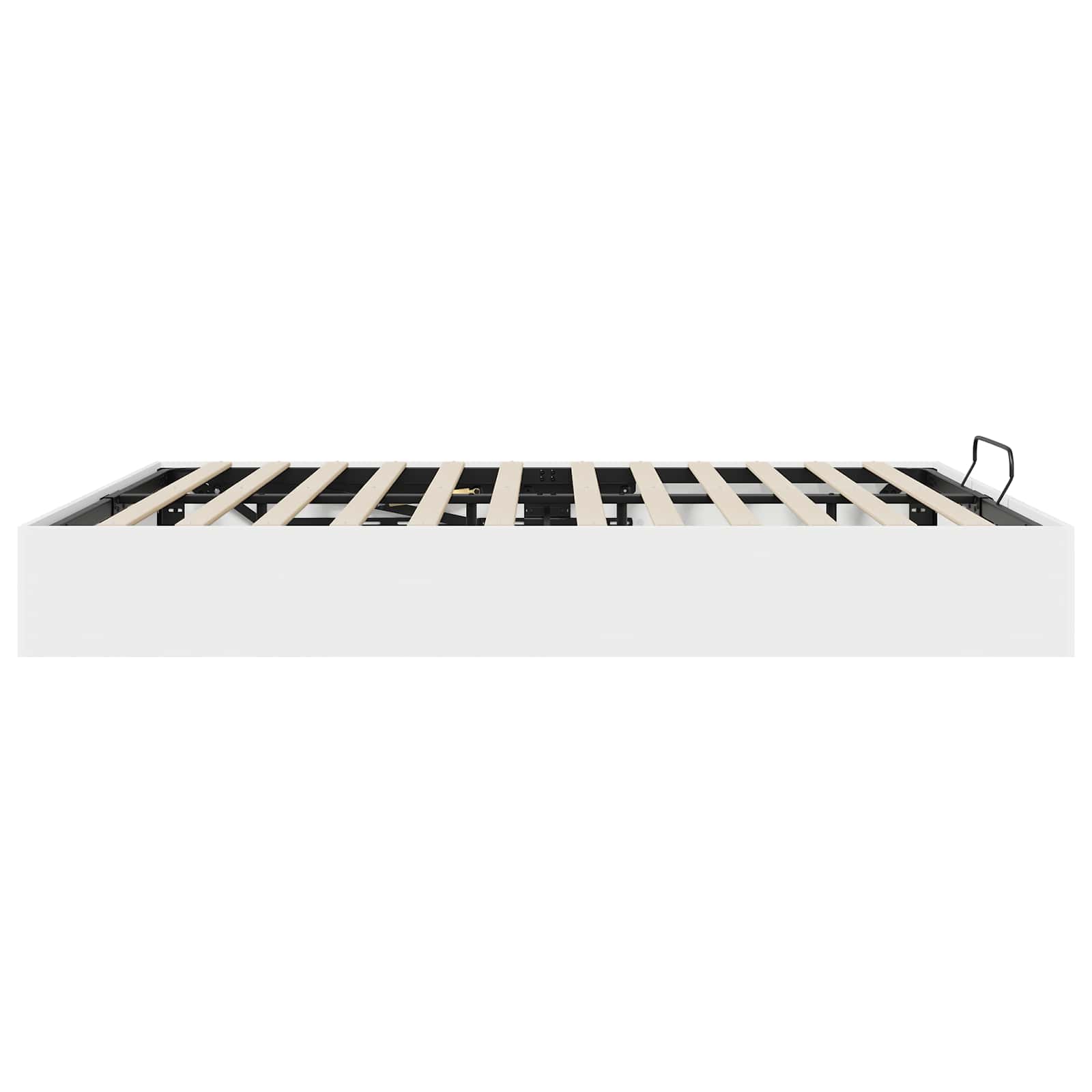 Ottoman Bettgestell Weiß 203 x 160 x 25 cm Holzwerkstoff