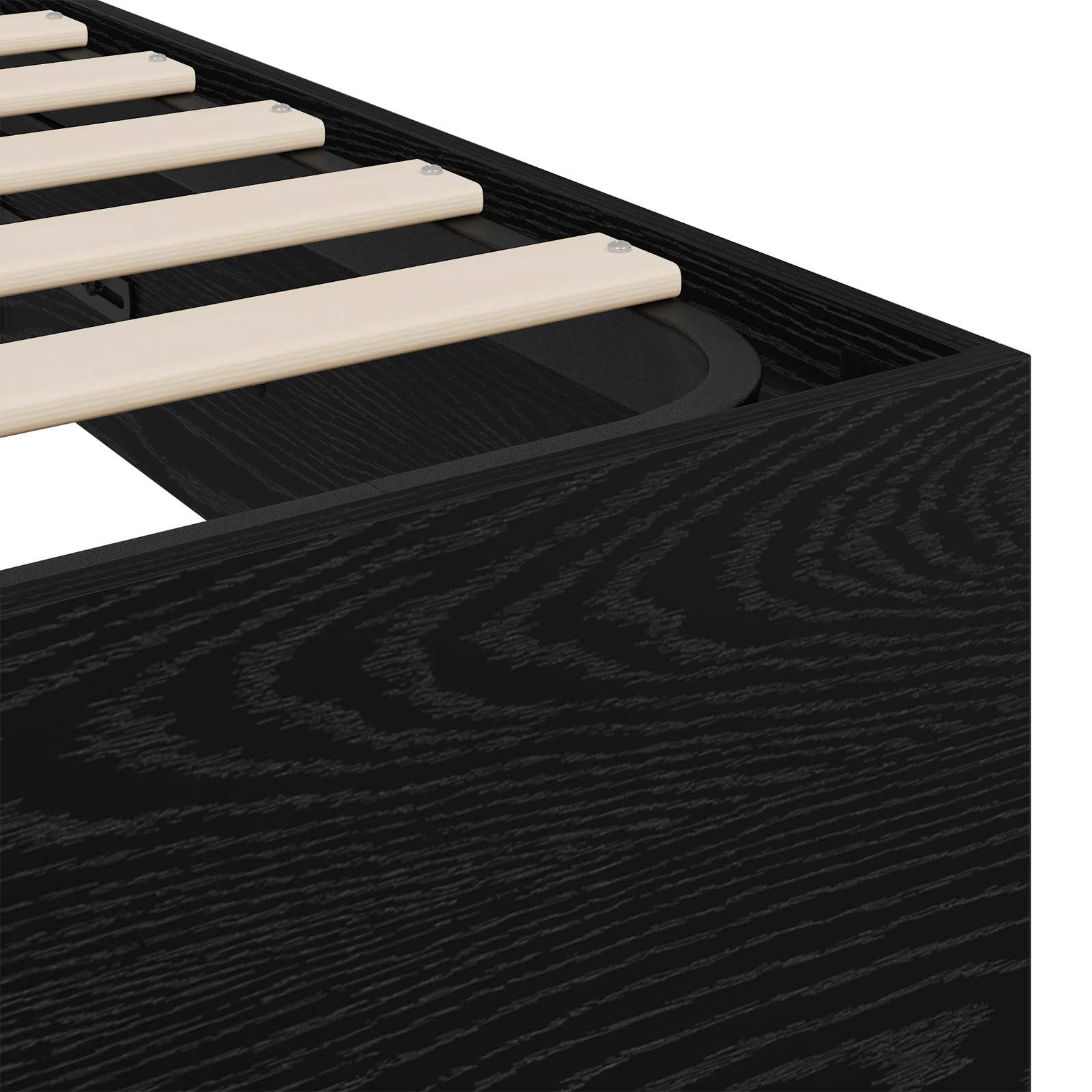 Ottoman Bettgestell Schwarze Eiche 203 x 160 x 25 cm