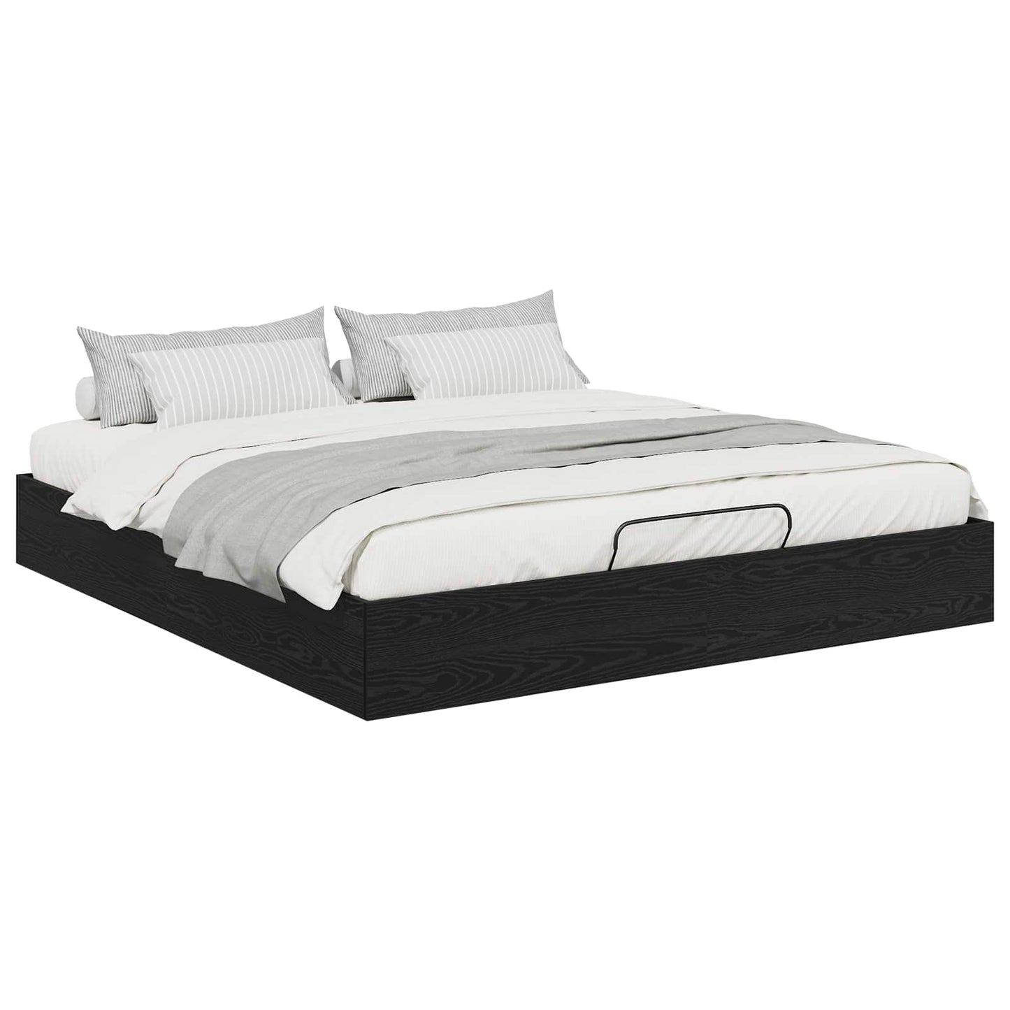 Ottoman Bettgestell Schwarze Eiche 203 x 160 x 25 cm