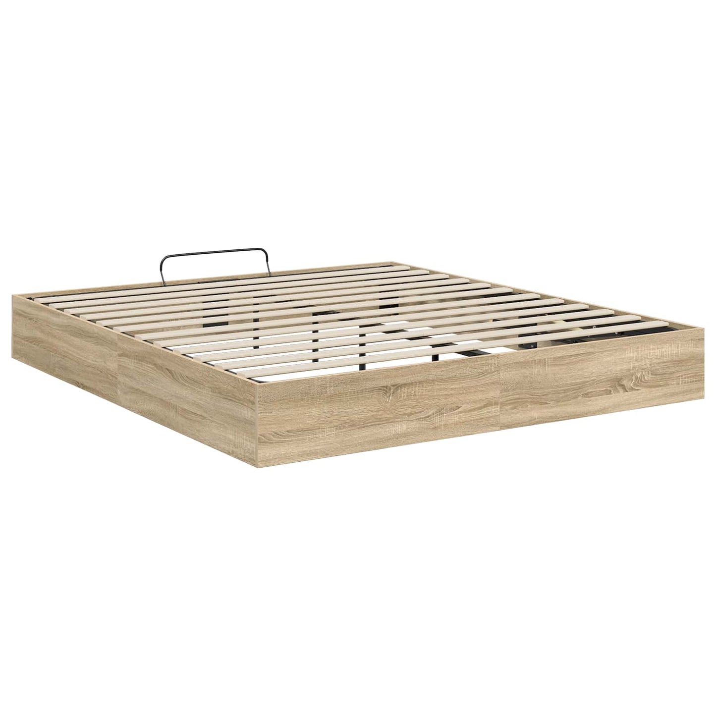 Ottoman Bettgestell mit Speicher Sonoma-Eiche 203 x 160 x 25 cm