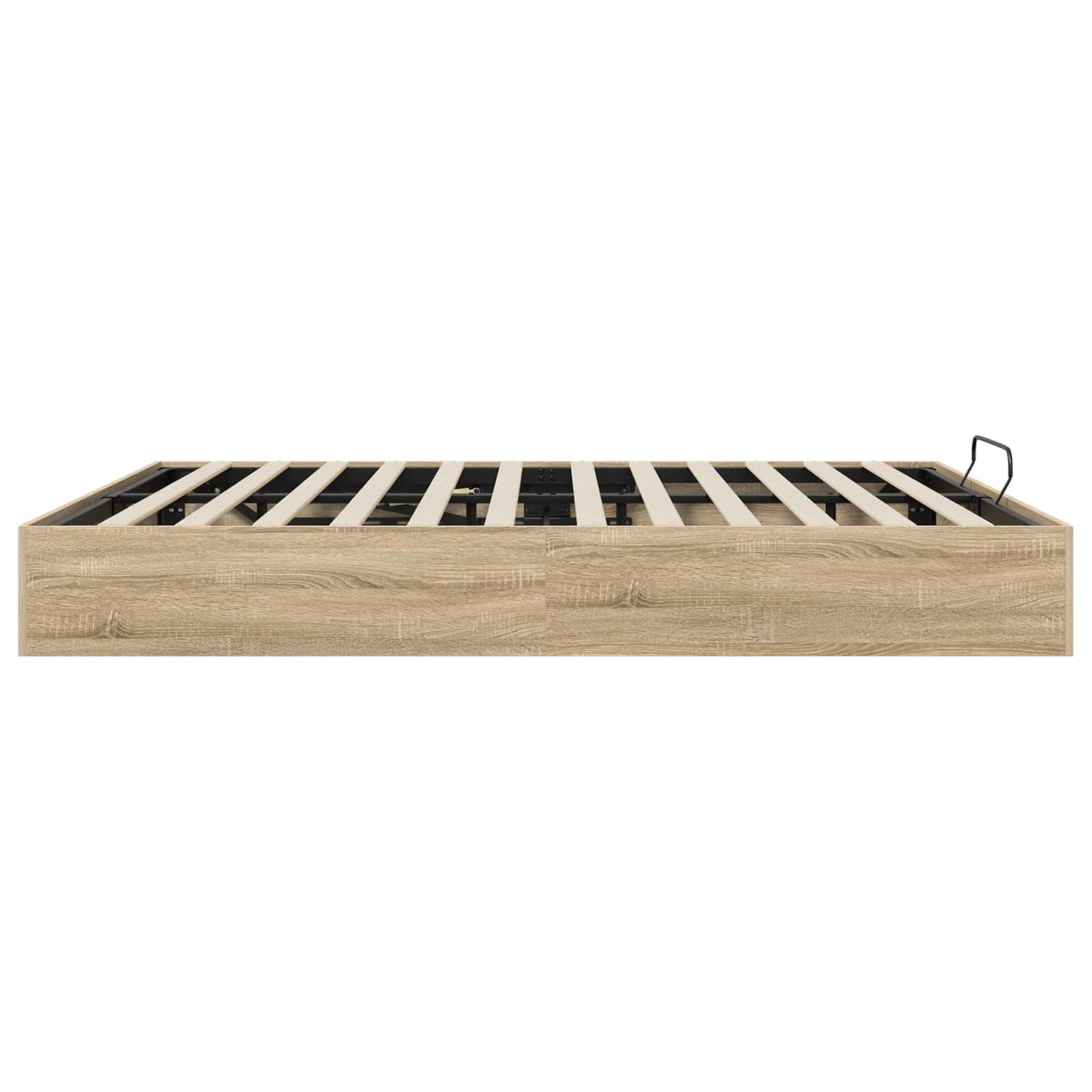 Ottoman Bettgestell mit Speicher Sonoma-Eiche 203 x 160 x 25 cm