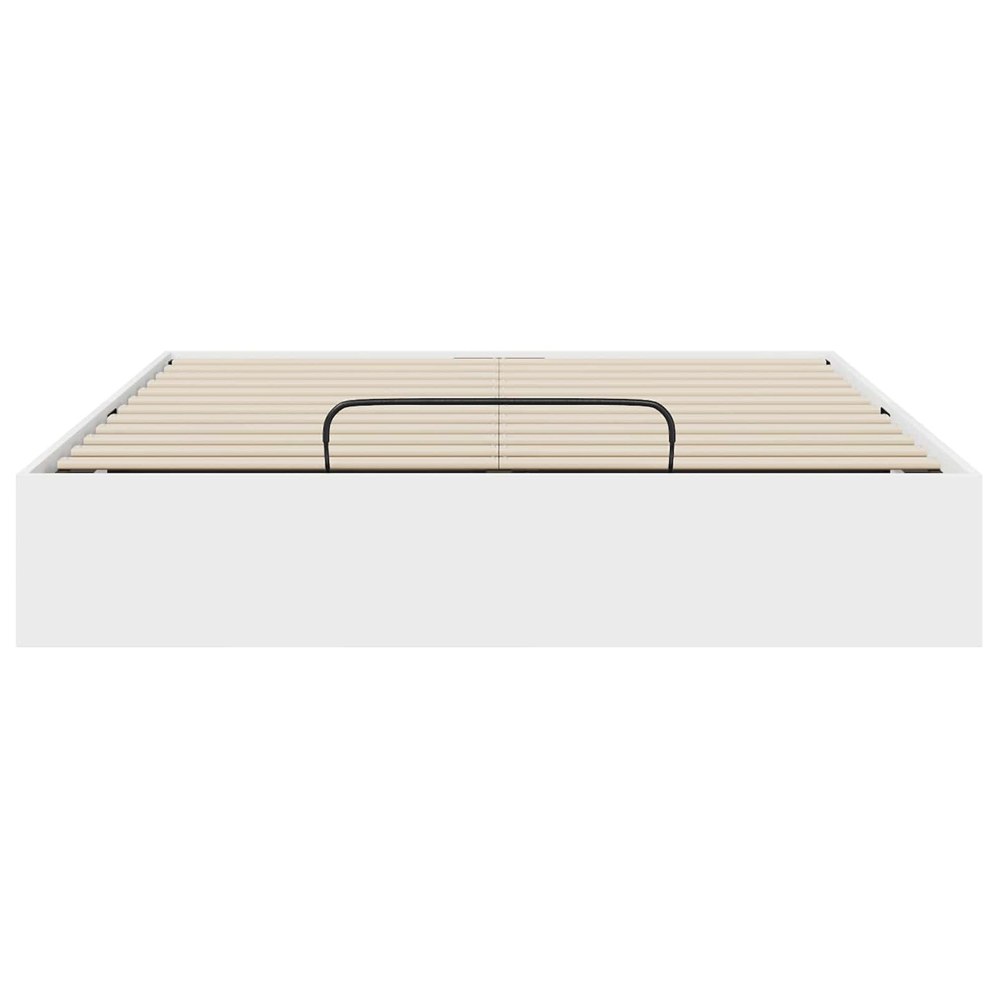 Ottoman Bettgestell Weiß 203 x 140 x 25 cm Holzwerkstoff