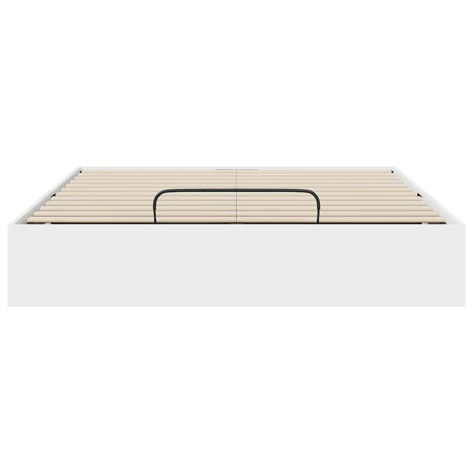 Ottoman Bettgestell Weiß 203 x 140 x 25 cm Holzwerkstoff