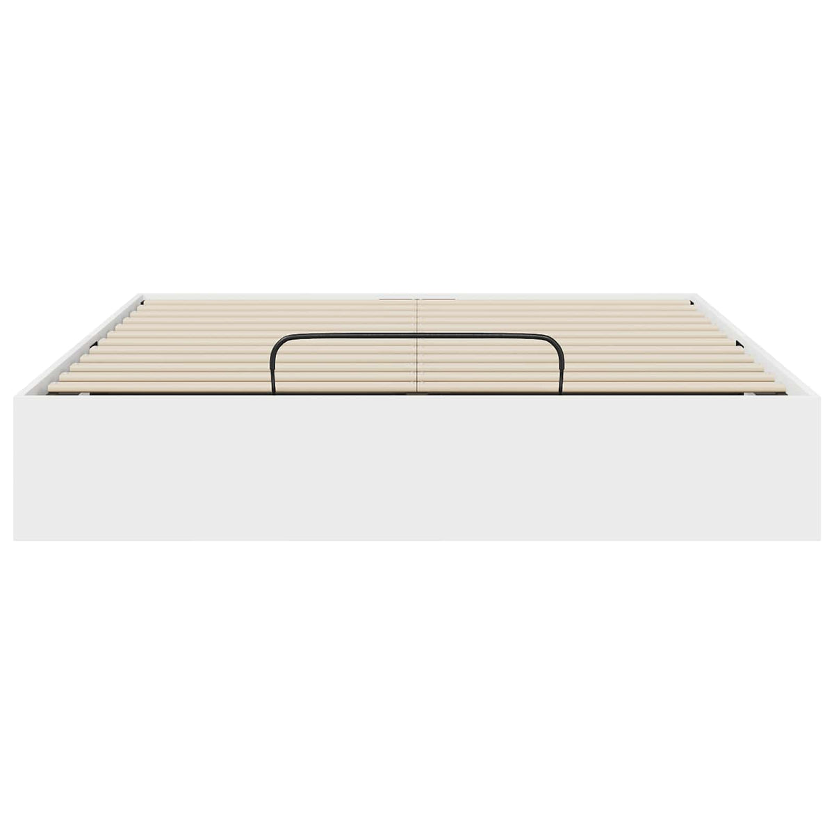 Ottoman Bettgestell Weiß 140 x 200 cm Holzwerkstoff