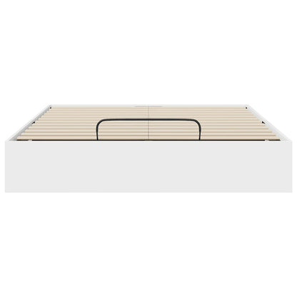 Ottoman Bettgestell Weiß 140 x 200 cm Holzwerkstoff