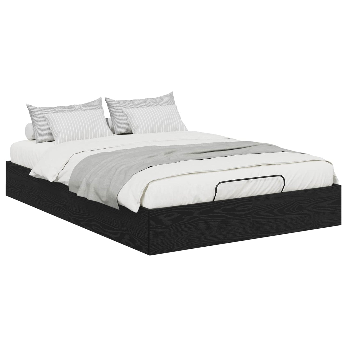 Ottoman Bettgestell Schwarze Eiche 203 x 140 x 25 cm