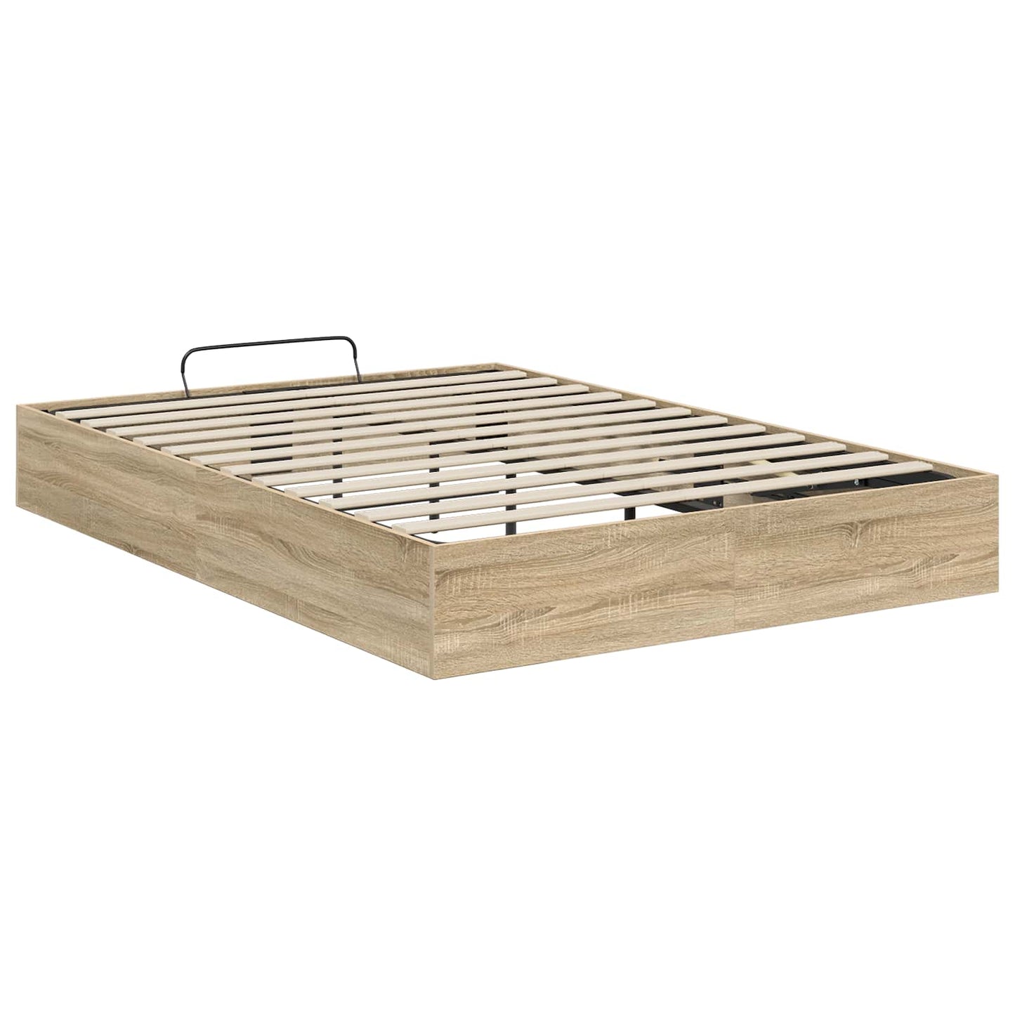 Ottoman Bettgestell mit Speicher Sonoma-Eiche 203 x 140 x 25 cm