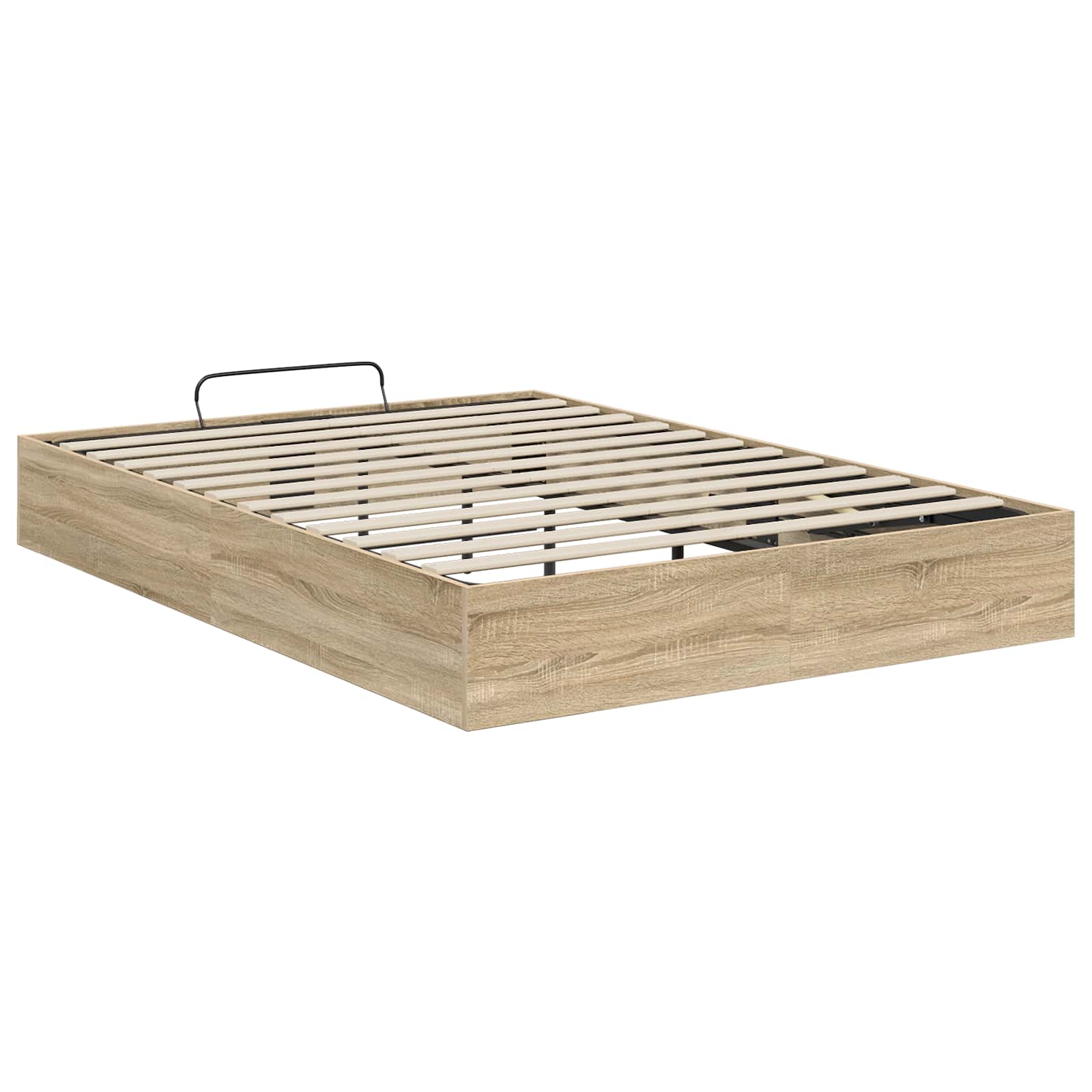 Ottoman Bettgestell mit Speicher Sonoma-Eiche 203 x 120 x 25 cm