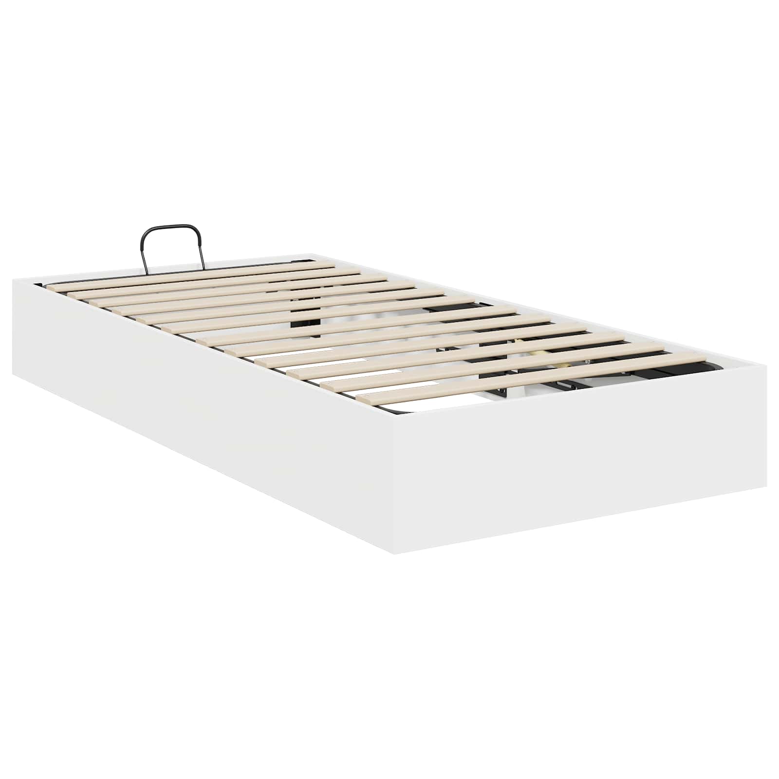 Ottoman Bettgestell Weiß 203 x 90 x 25 cm Holzwerkstoff