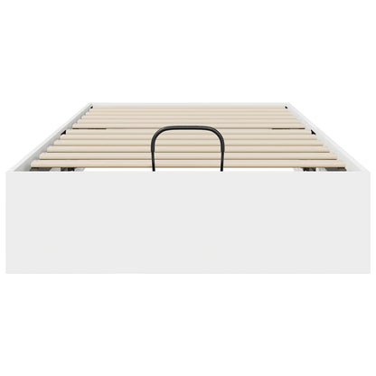 Ottoman Bettgestell Weiß 90 x 200 cm Holzwerkstoff