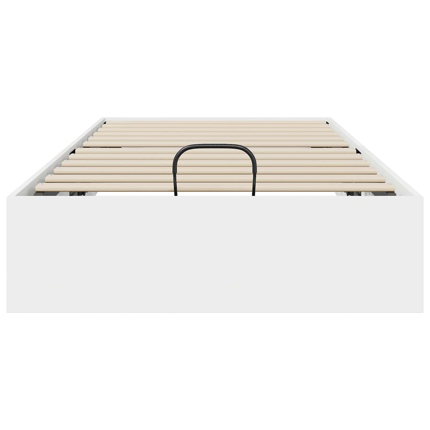 Ottoman Bettgestell Weiß 203 x 90 x 25 cm Holzwerkstoff
