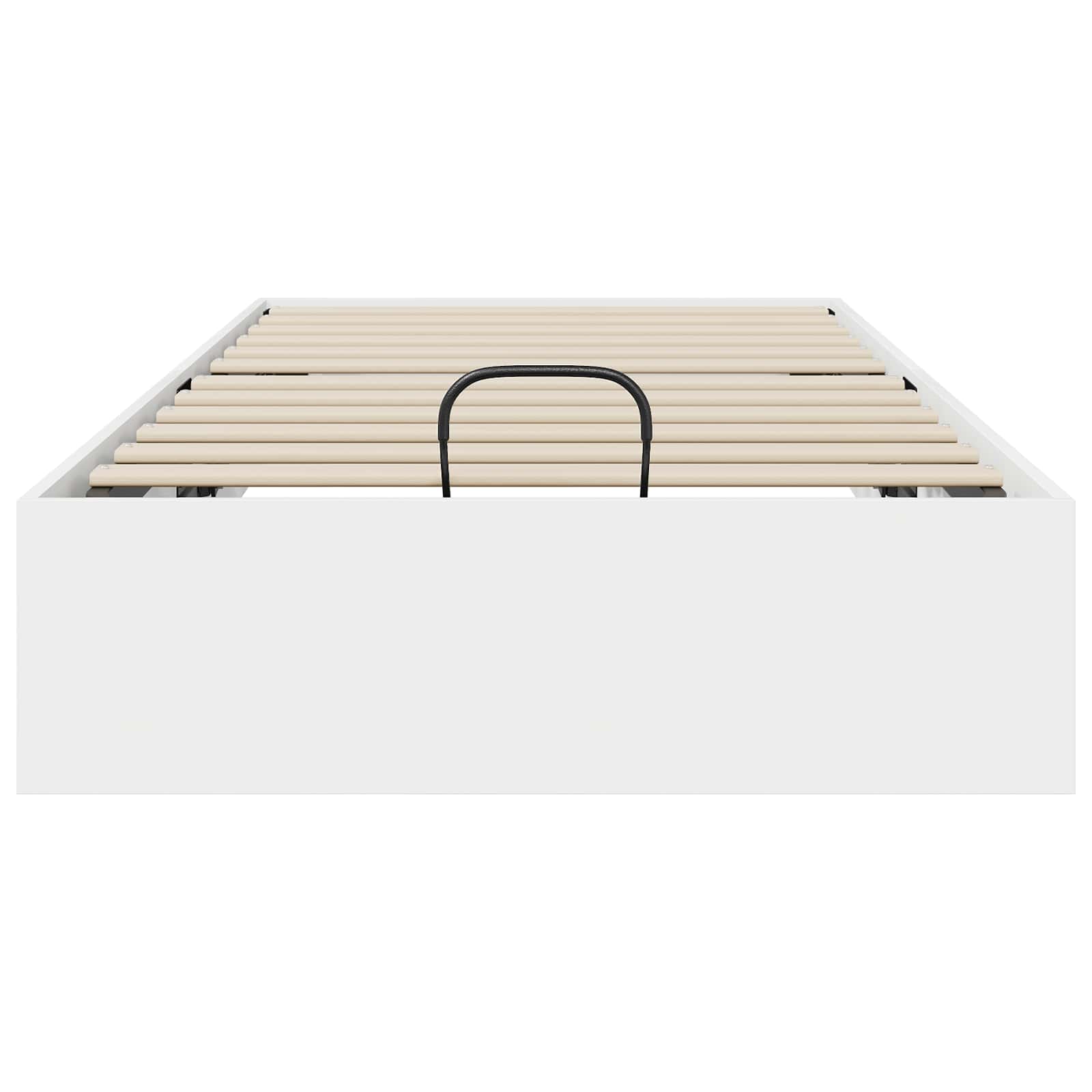 Ottoman Bettgestell Weiß 203 x 90 x 25 cm Holzwerkstoff