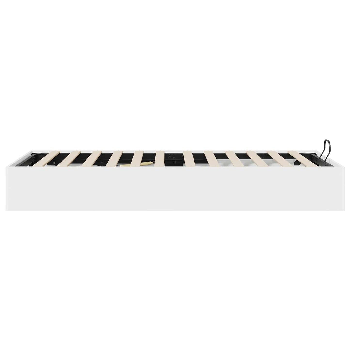 Ottoman Bettgestell Weiß 203 x 90 x 25 cm Holzwerkstoff